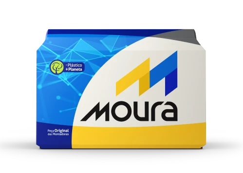 Bateria automotiva Moura, marca comercializada pela Davi Auto Elétrica